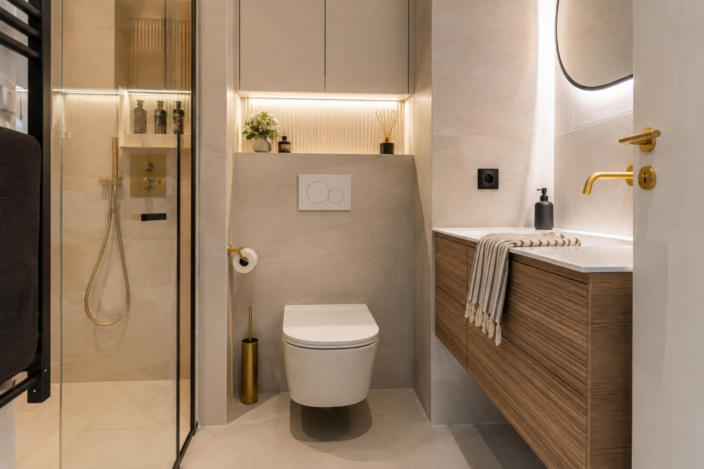 Installation d’équipements sanitaires dans une salle de bains à Paris