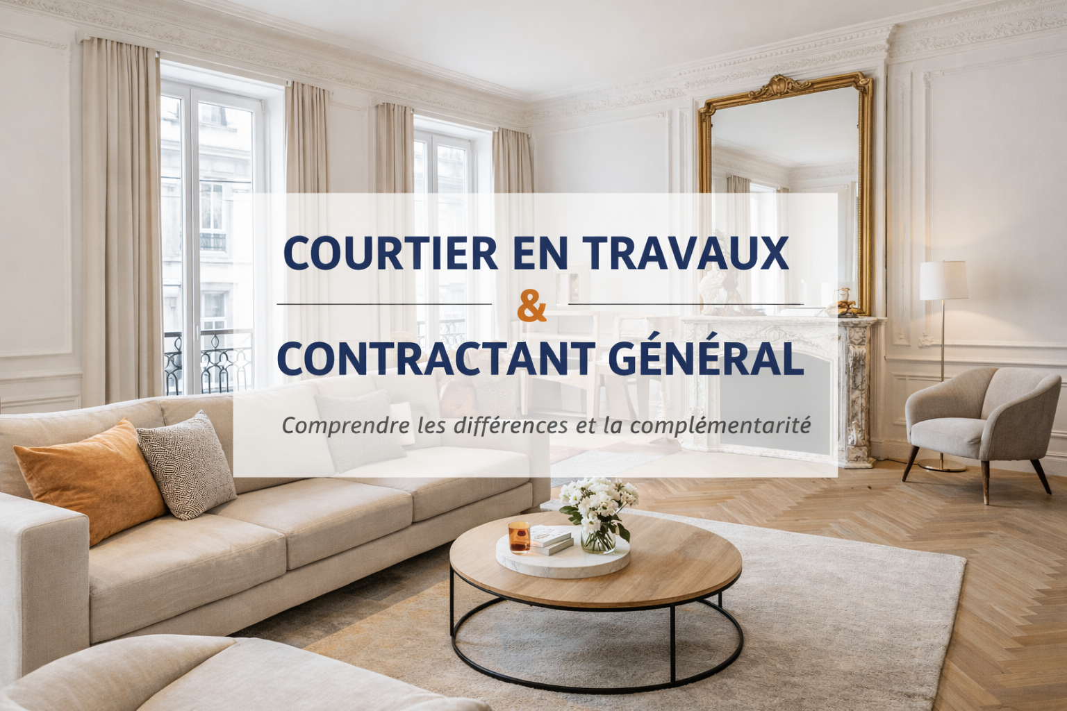 Courtier en travaux vs contractant général : quelles différences et quelle complémentarité ?