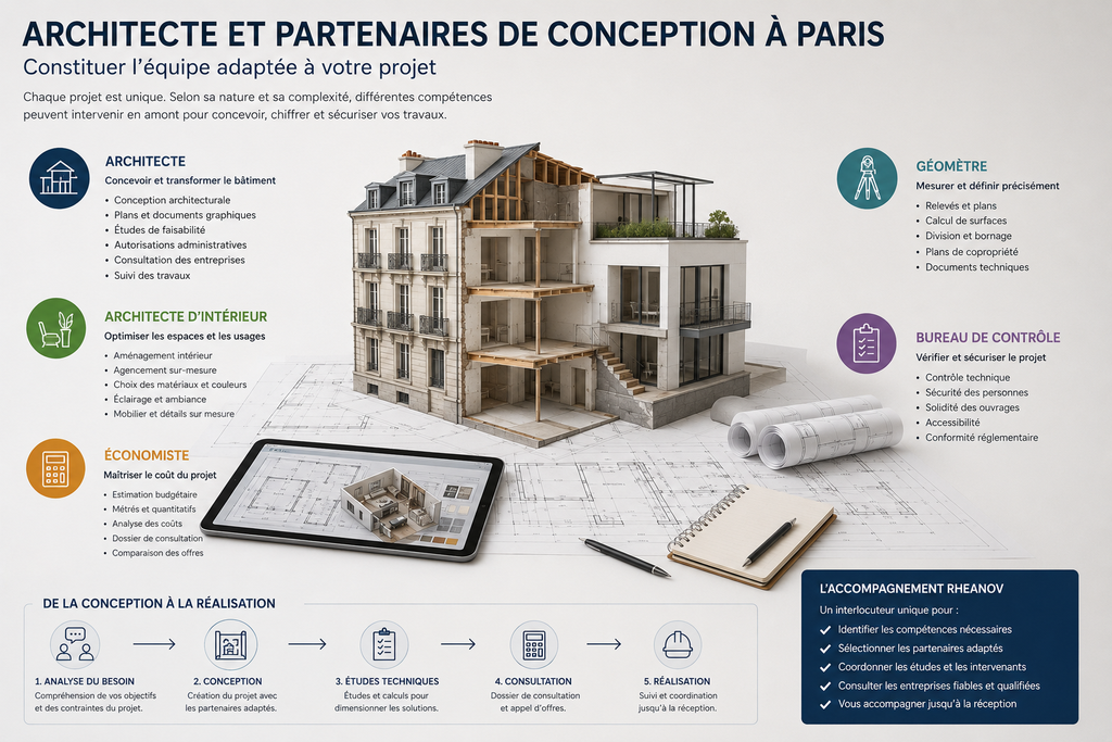 Architectes et partenaires de rénovation Paris
