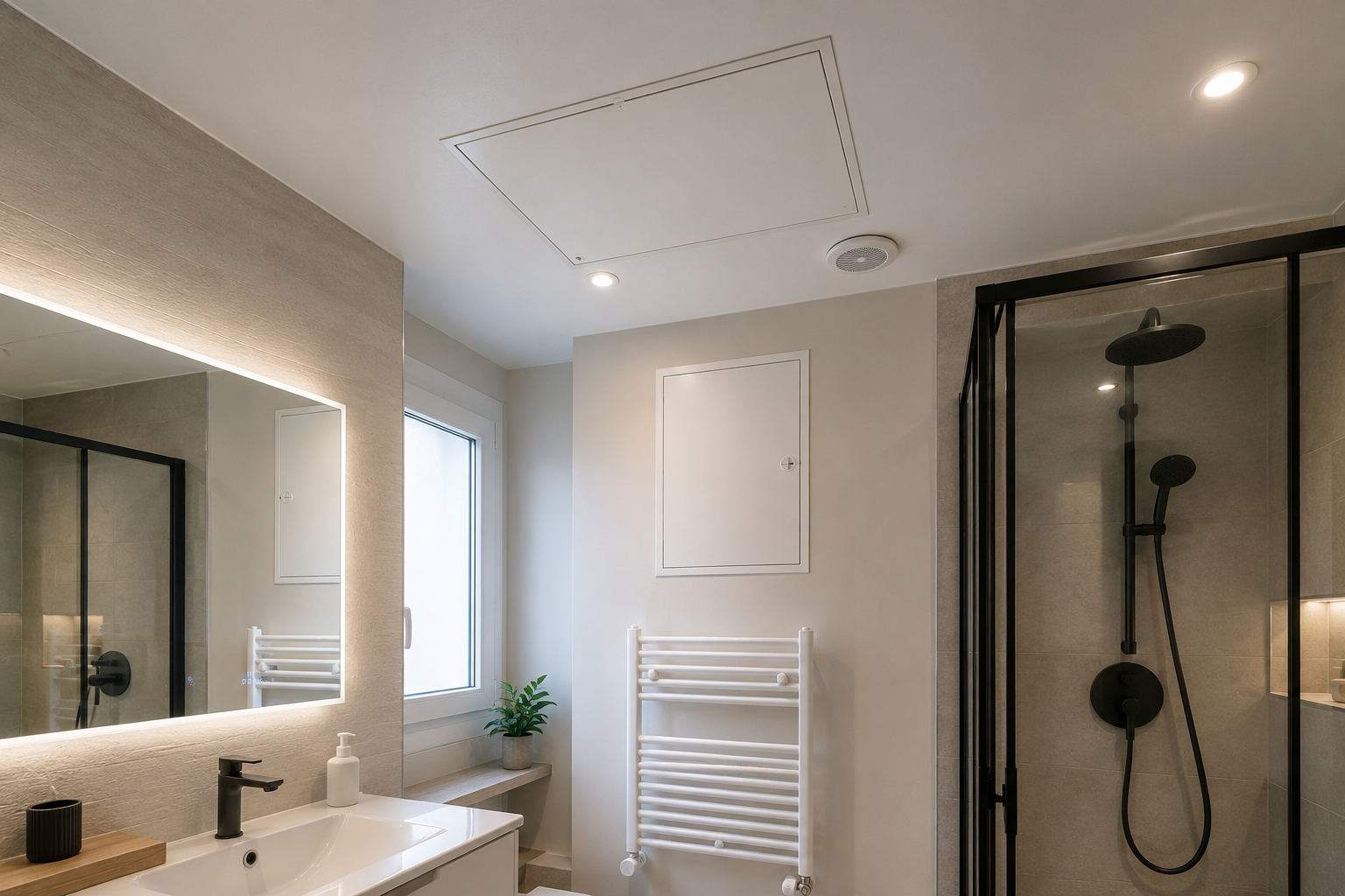 VMC double flux Salle de bain Paris