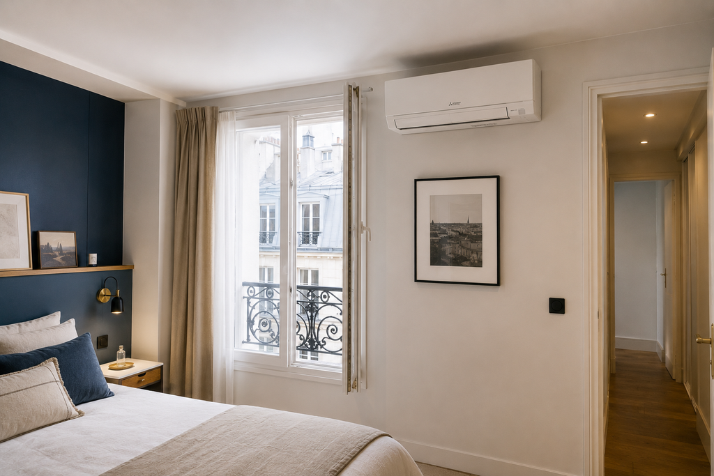 Pose d'une climatisation monosplit Paris