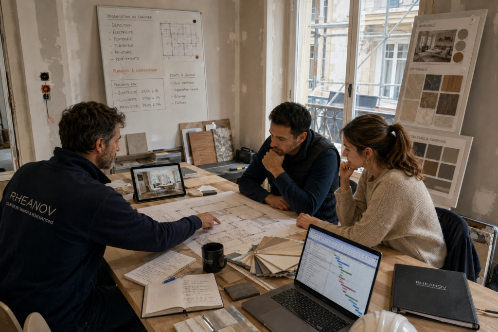 Accompagnement d’un particulier dans la préparation d’un projet de rénovation d’appartement à Paris